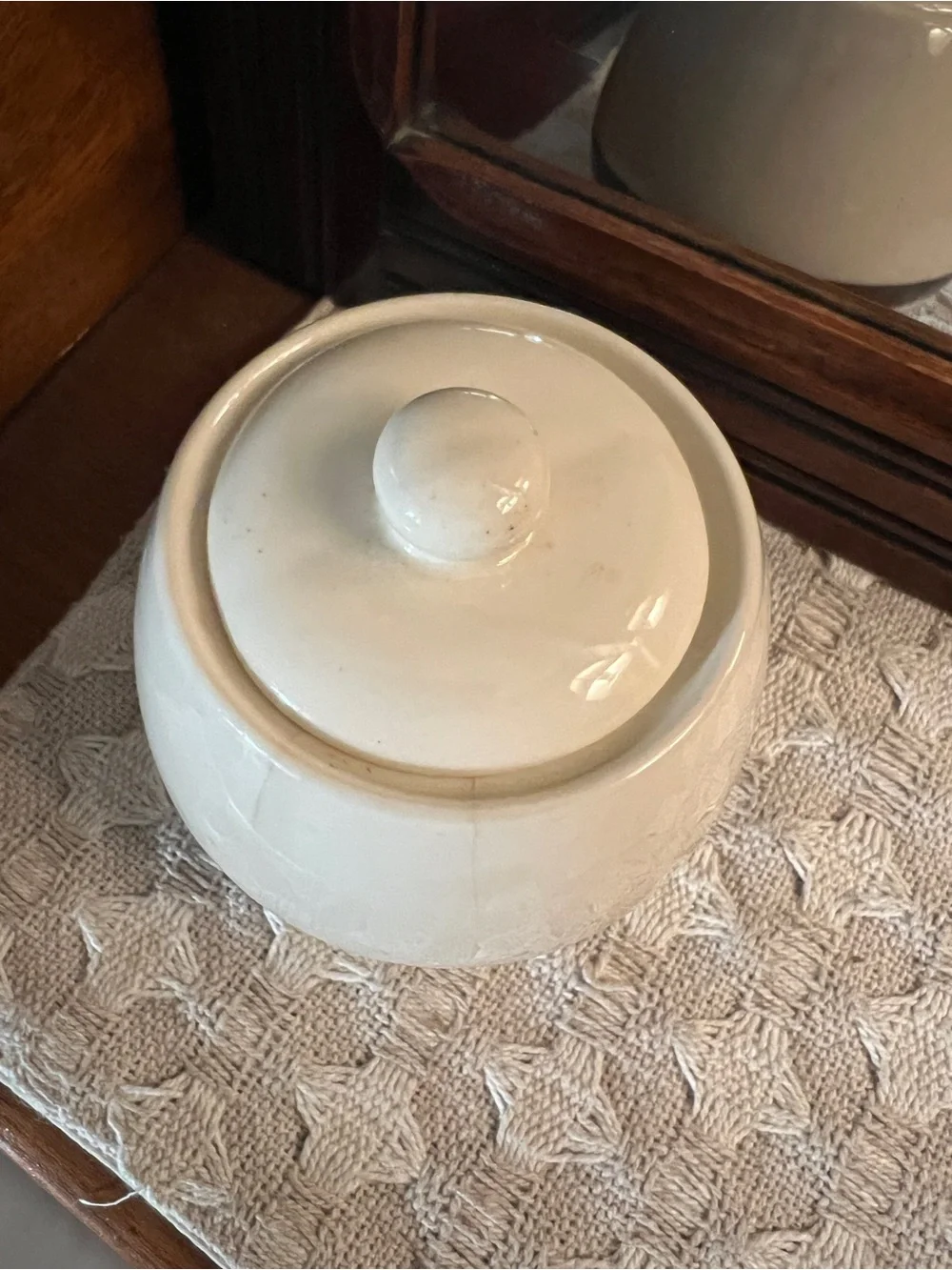 MCCOY Vintage MCM Stoneware Tabletop Set Butter Dish Salt & Pepper Sugar Bowl